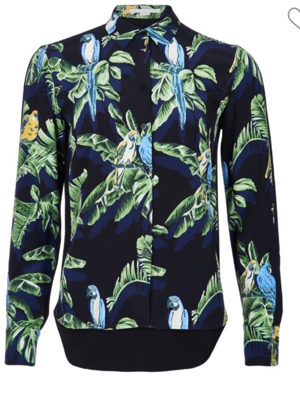 STELLA MCCARTNEY PRINTED PARROT SHIRT size 44 ..medium